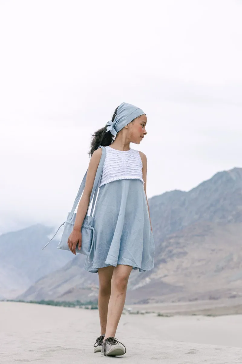 Pleated yoke frock