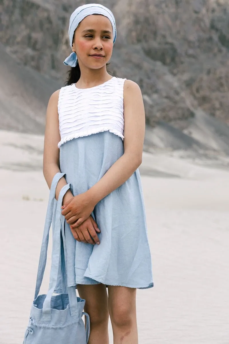 Pleated yoke frock
