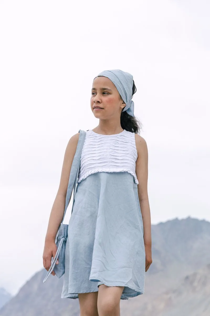 Pleated yoke frock