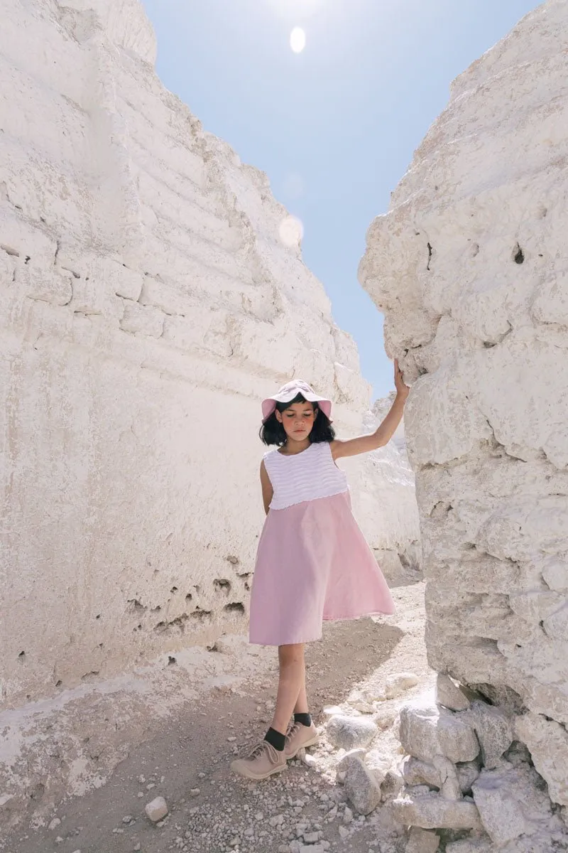 Pleated yoke frock