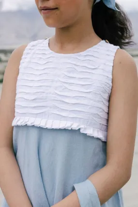 Pleated yoke frock