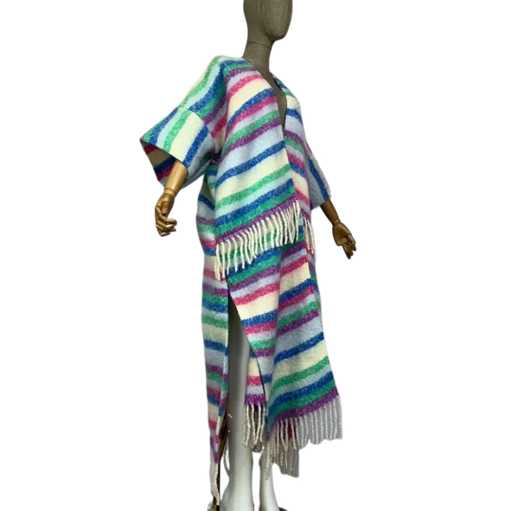 Pre Order: Cozy Striped Tassel Cardigan - WINI