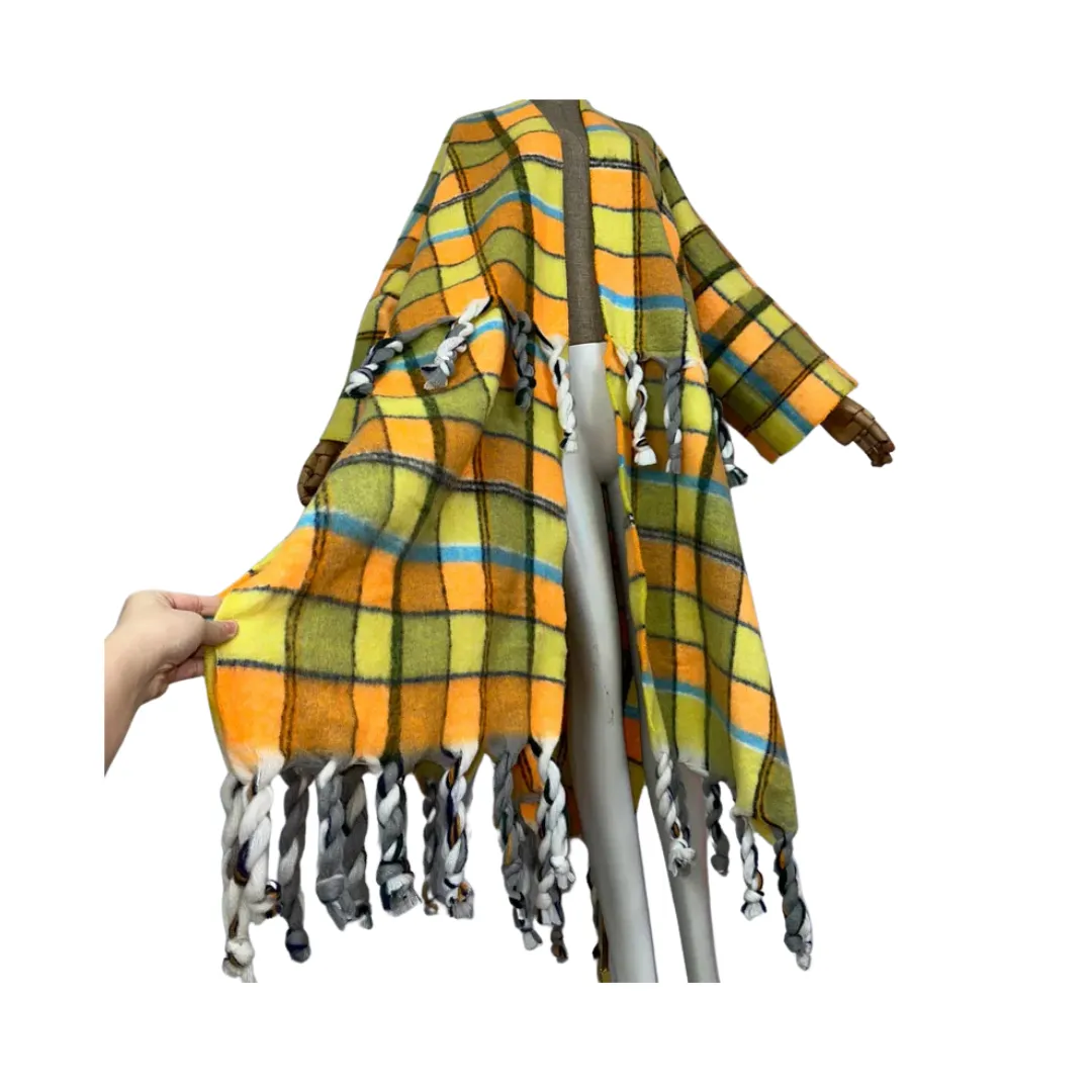 Pre Order: Plaid Long Sleeve Cardigan - WINI
