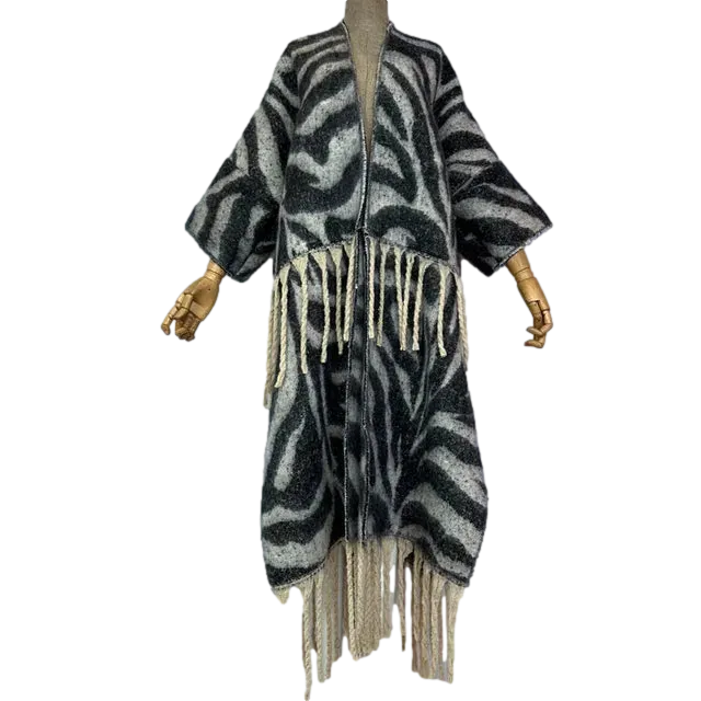 Pre Order:  Trendy Fringe Tassel Long Cardigan - WINI