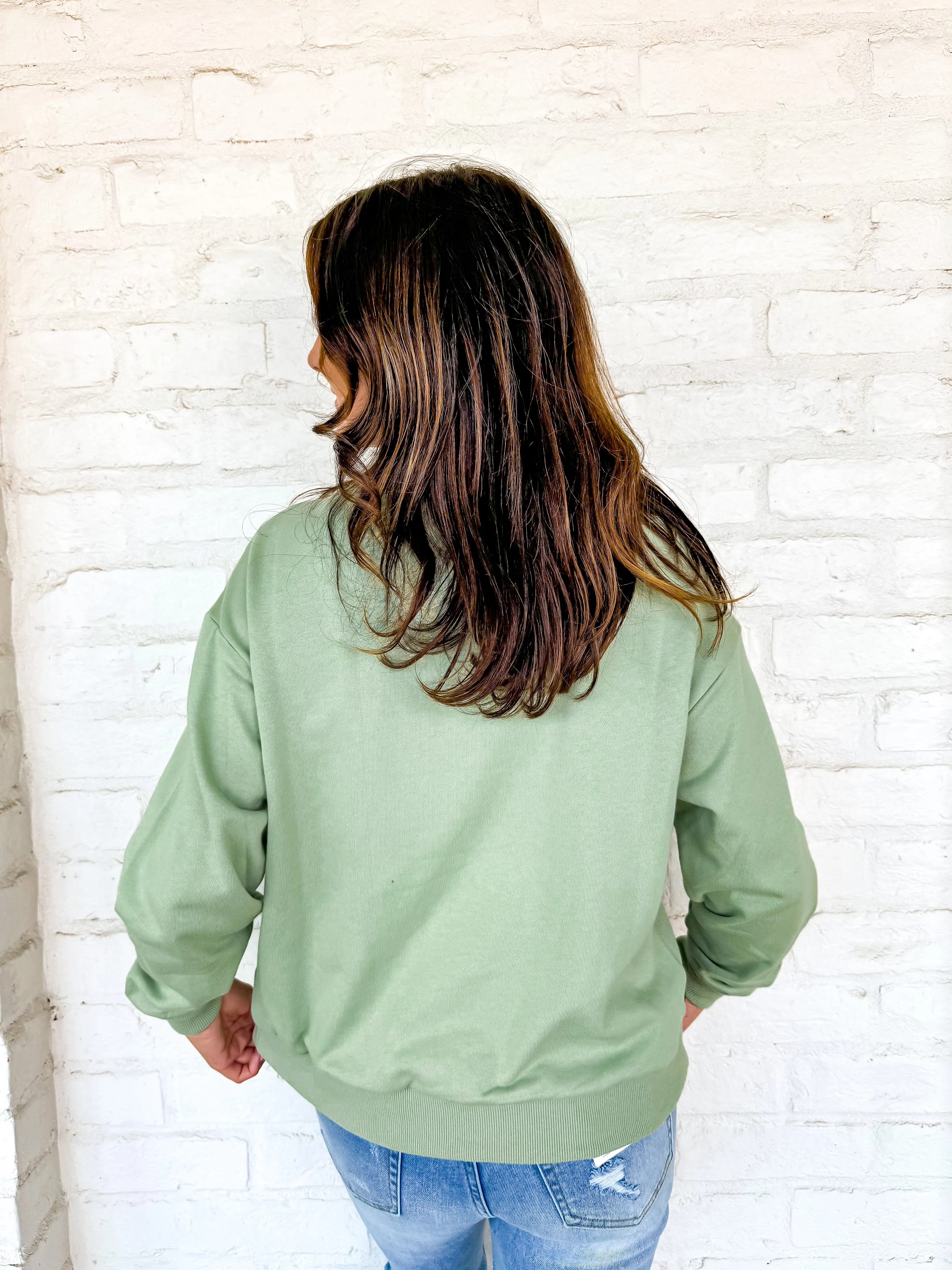 Queen Of Hunting Green and Black Sweater