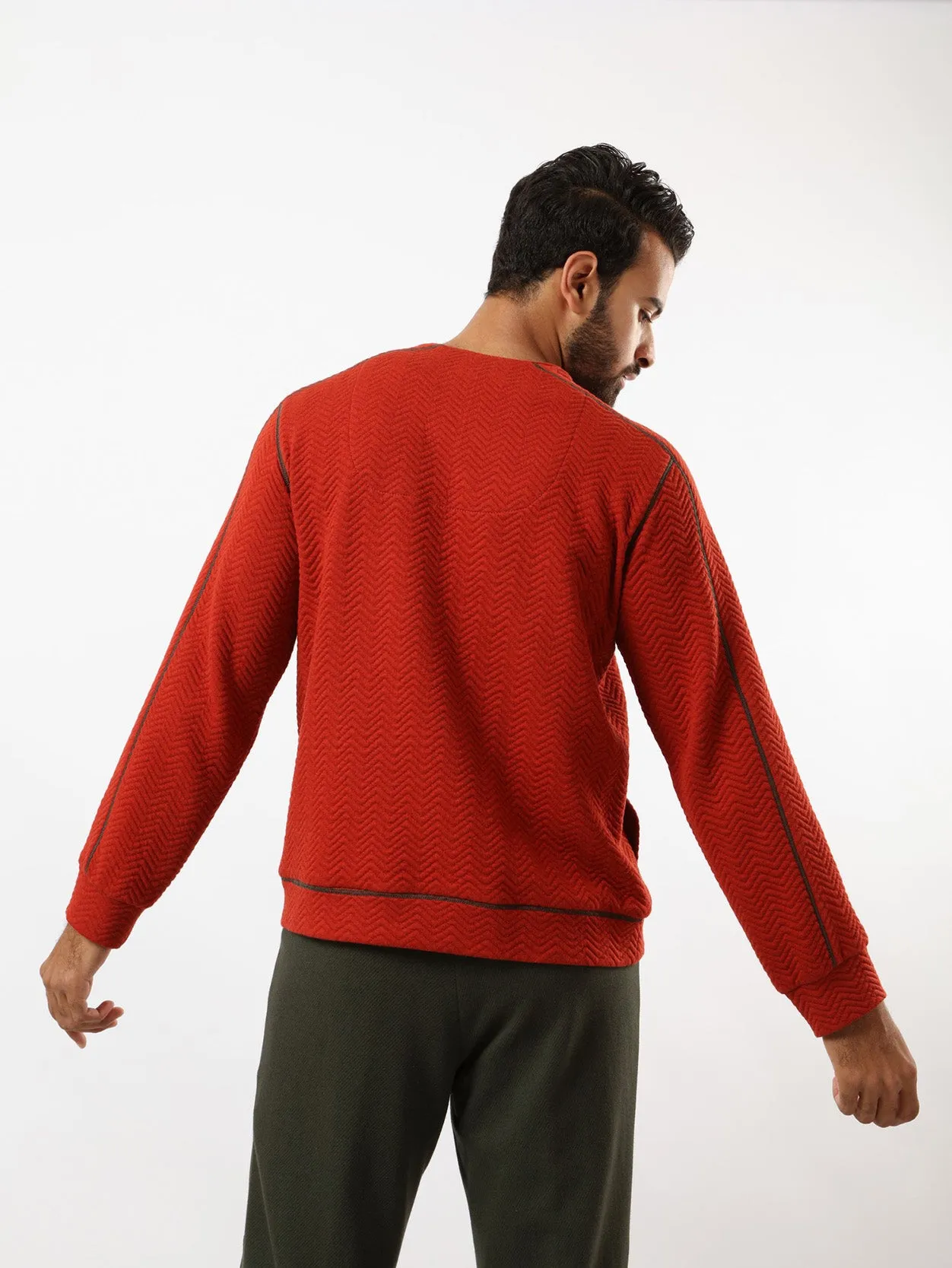 Quilted sweatshirt