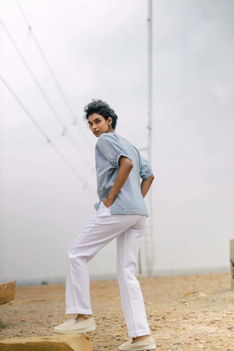 Regular trouser with turn up
