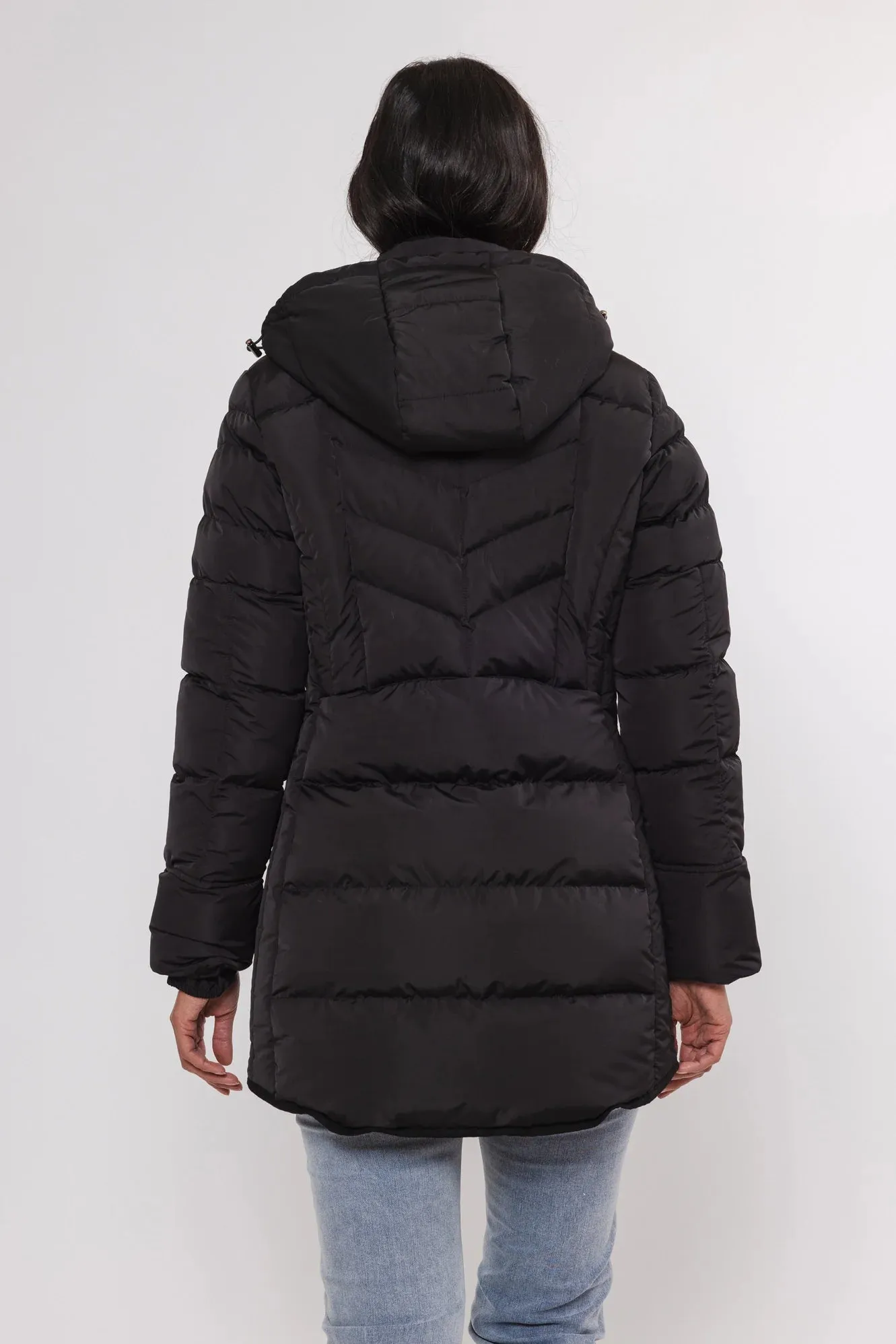 RINO & PELLE NUSA PADDED COAT BLACK