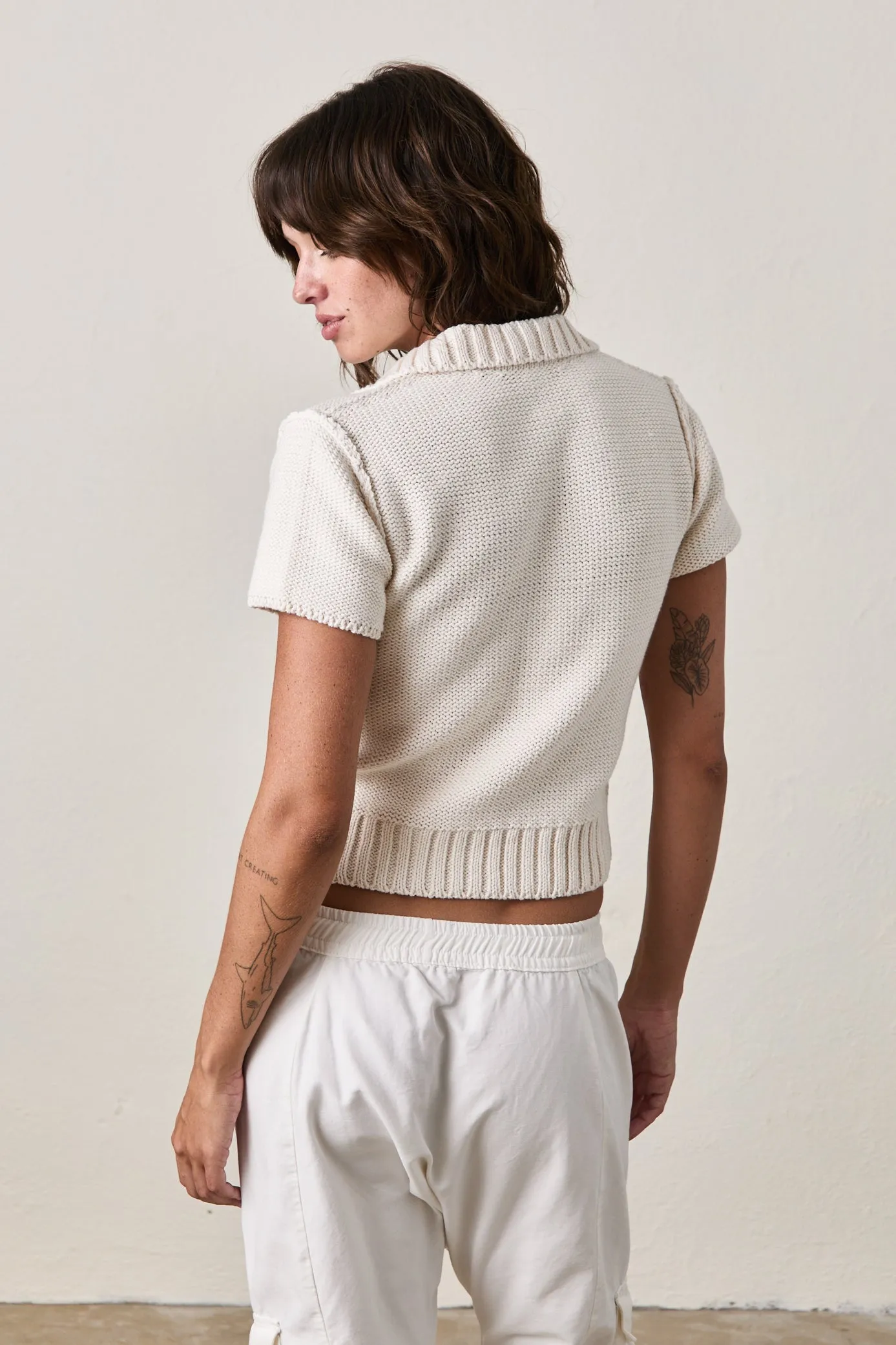 SAGE POLO / SOFT WHITE