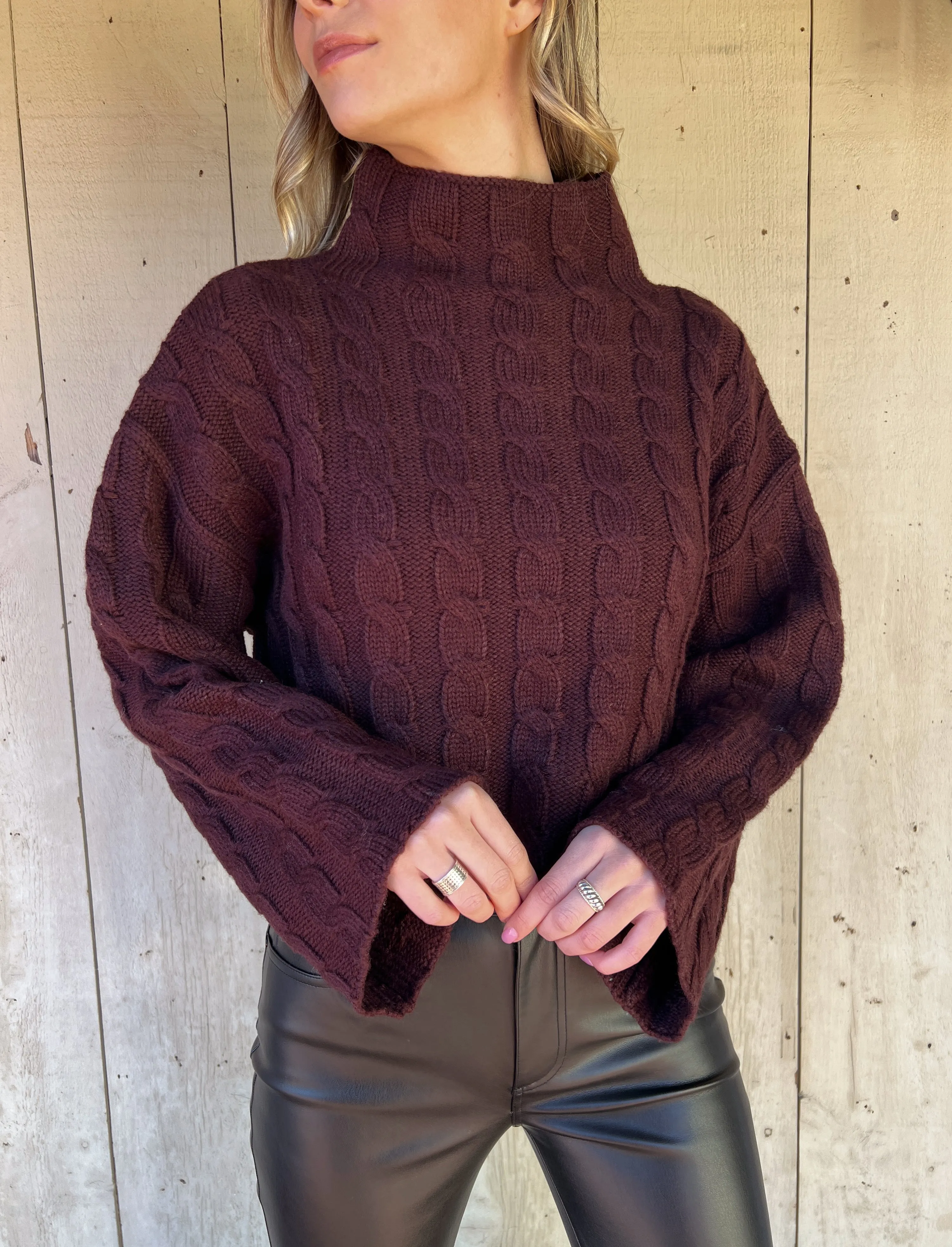 sloan sweater wine