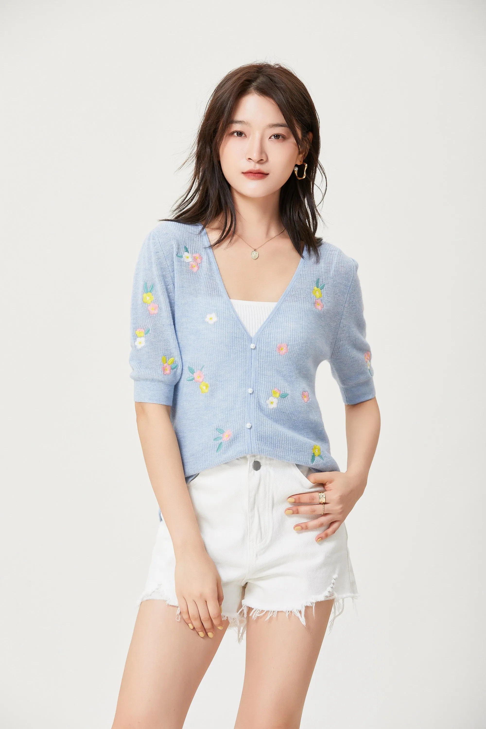 Sylphide | Farideh Embroidered Wool Knit Top