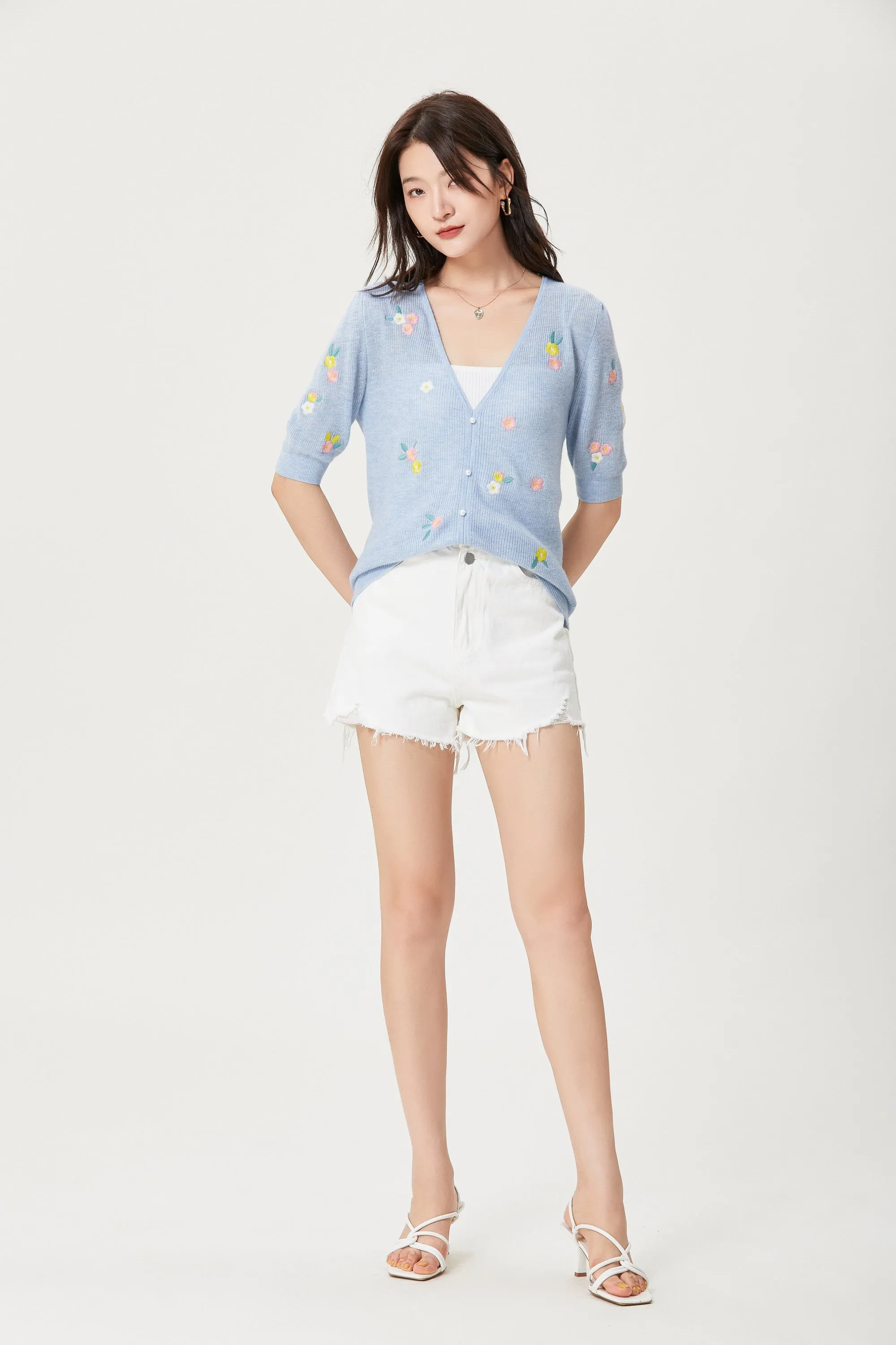 Sylphide | Farideh Embroidered Wool Knit Top