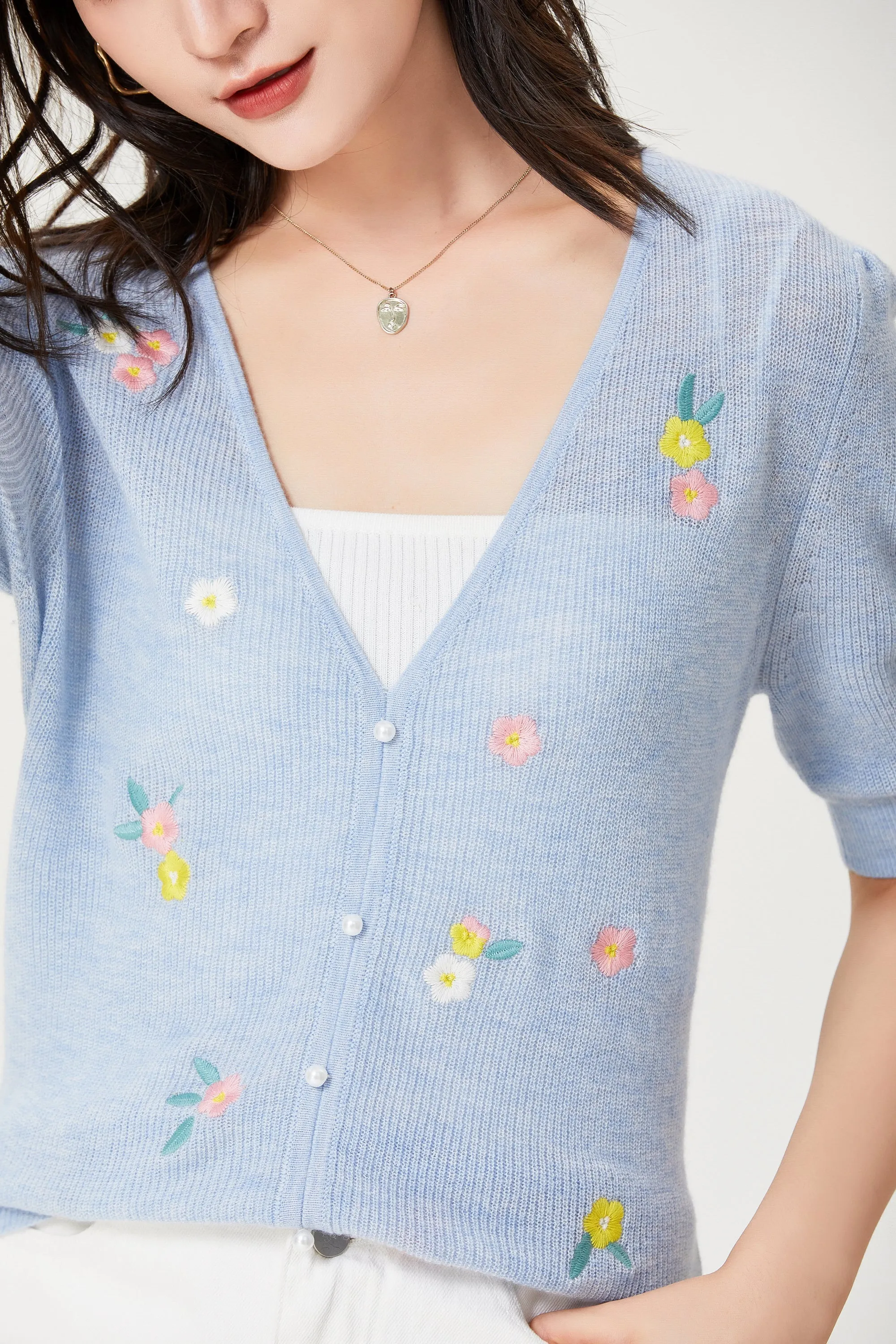 Sylphide | Farideh Embroidered Wool Knit Top