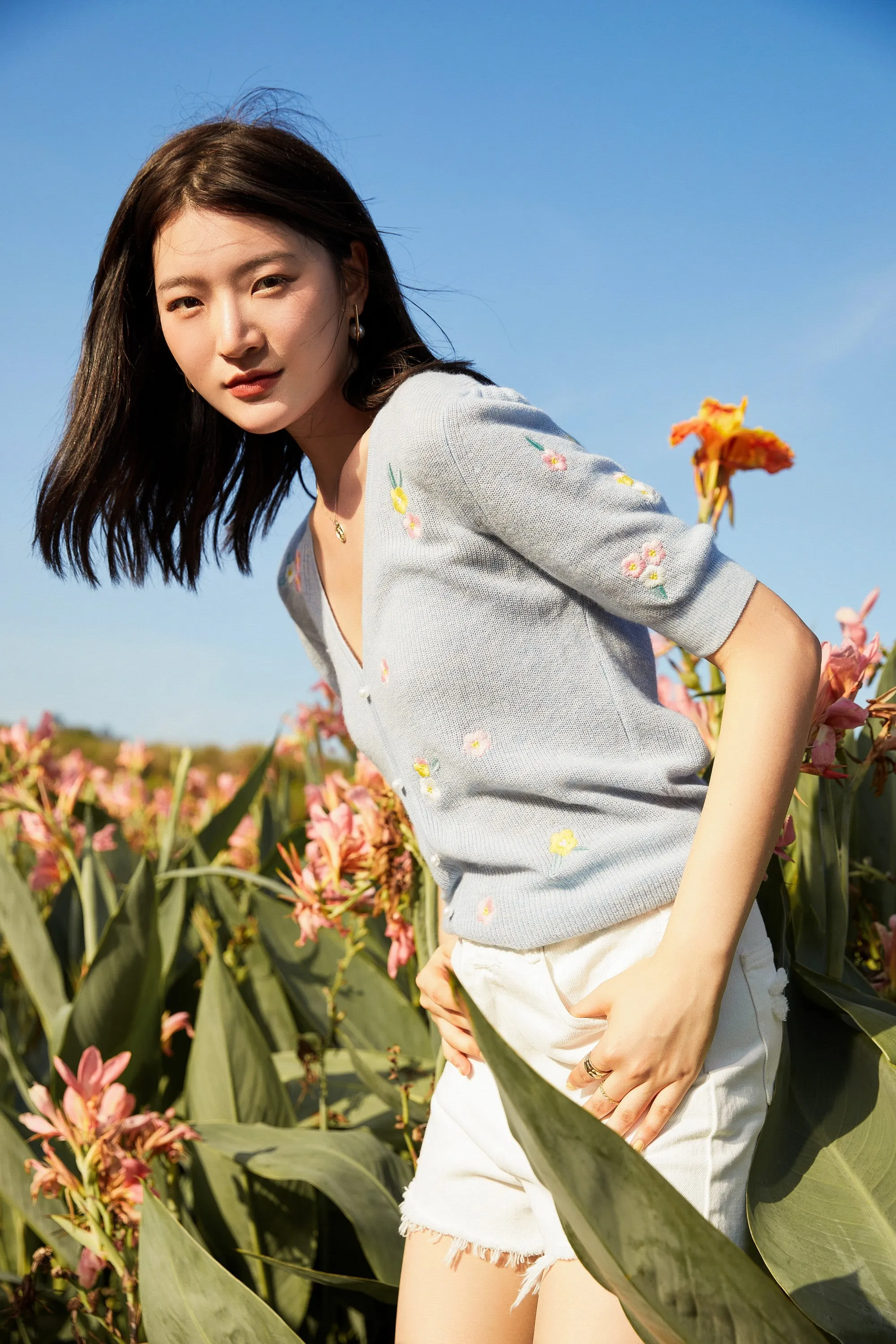 Sylphide | Farideh Embroidered Wool Knit Top