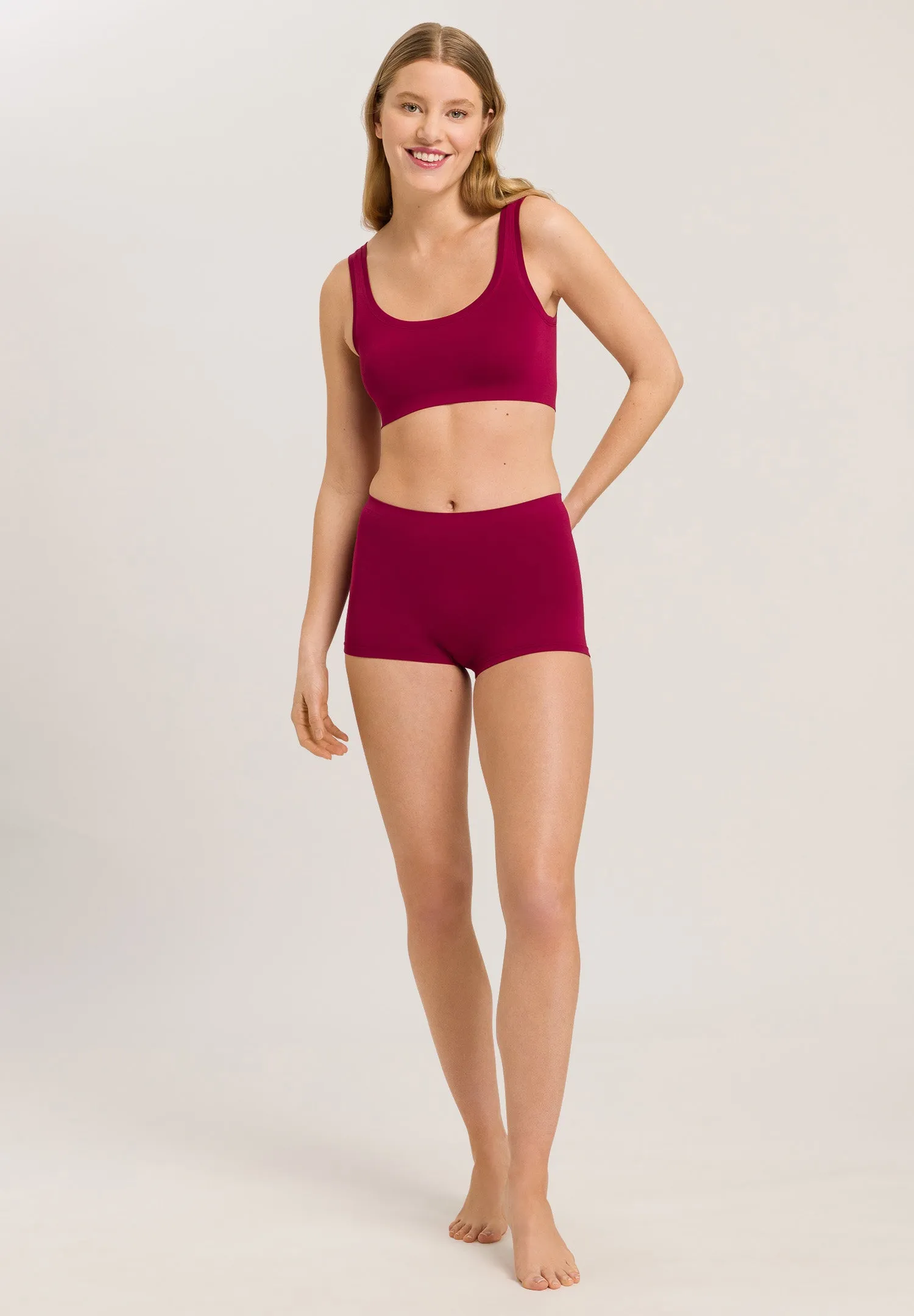 Touch Feeling Crop Top | Intense Garnet 71810-2406