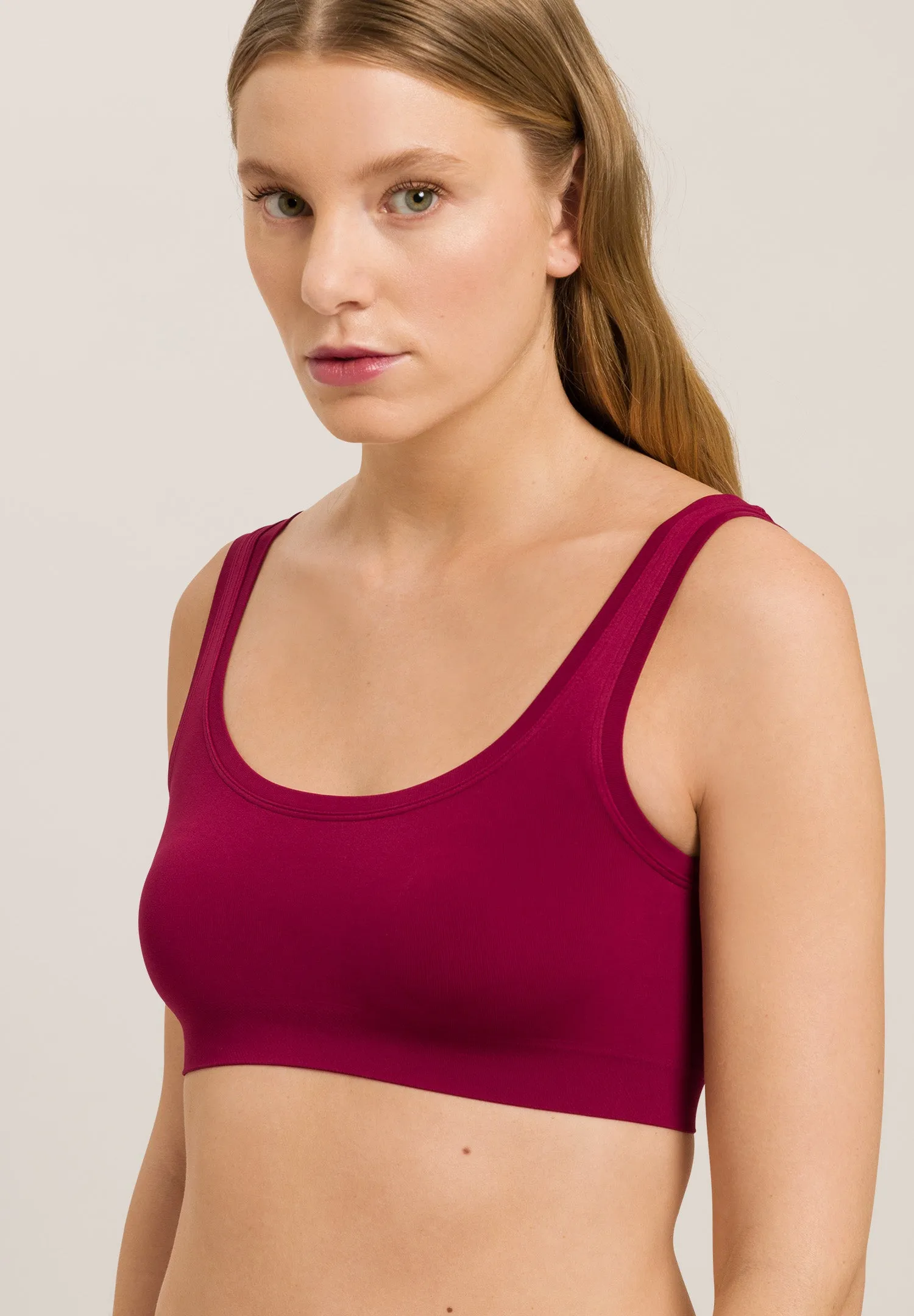 Touch Feeling Crop Top | Intense Garnet 71810-2406
