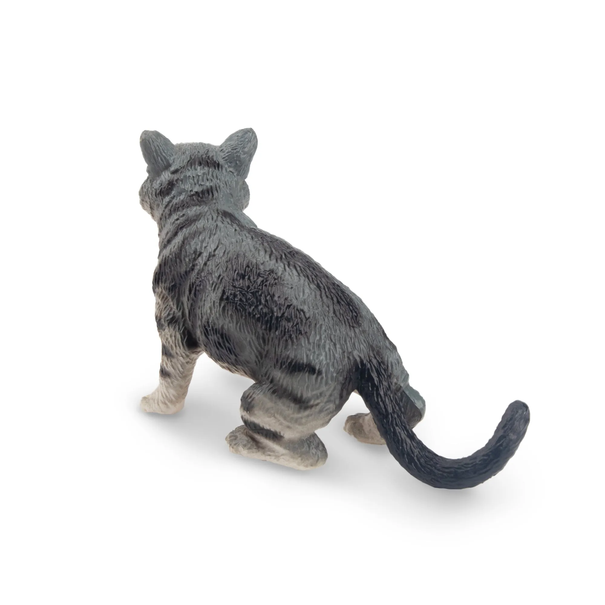 Toymany Grey American Shorthair Cat Figurine Toy