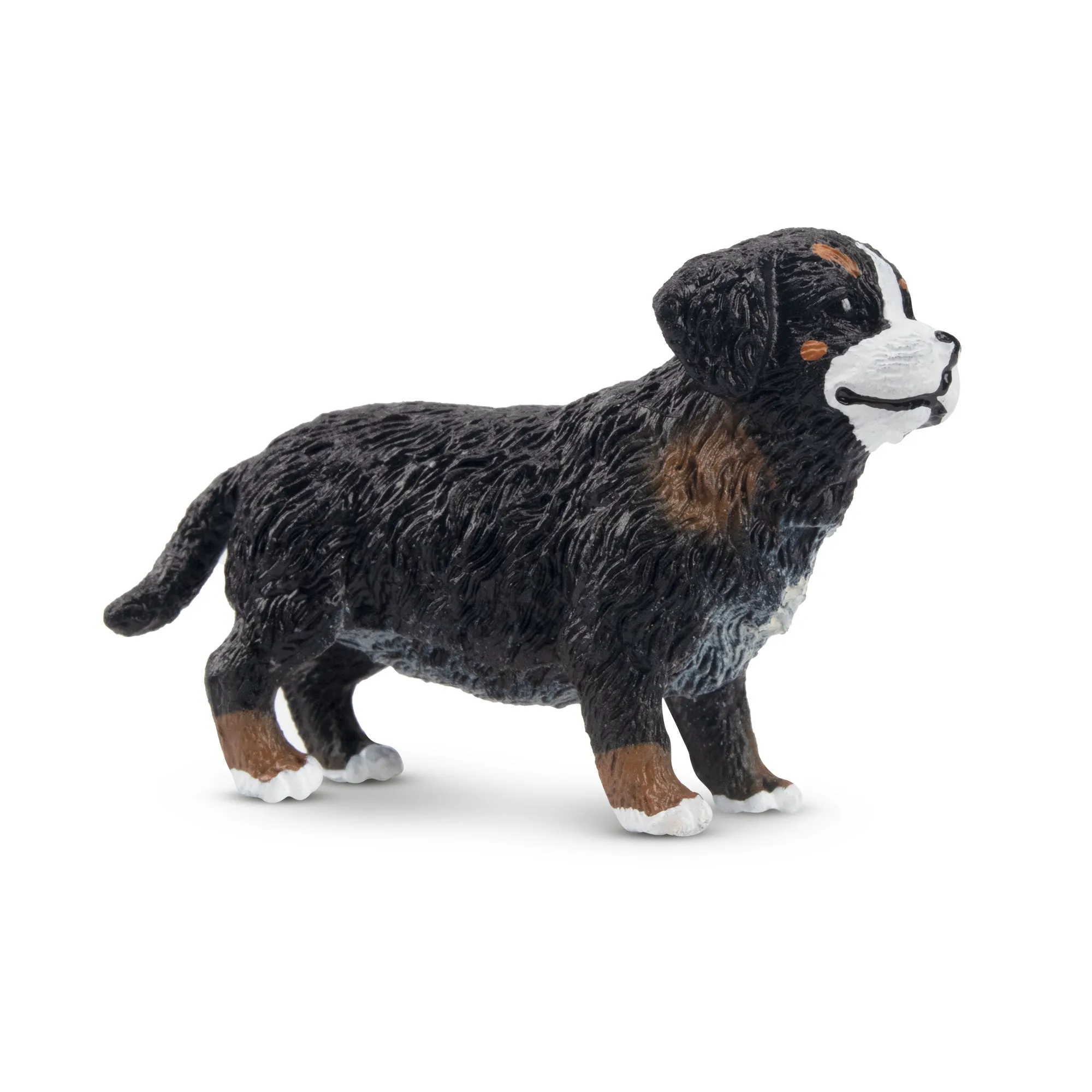 Toymany Mini Standing Bernese Mountain Dog Puppy Figurine Toy