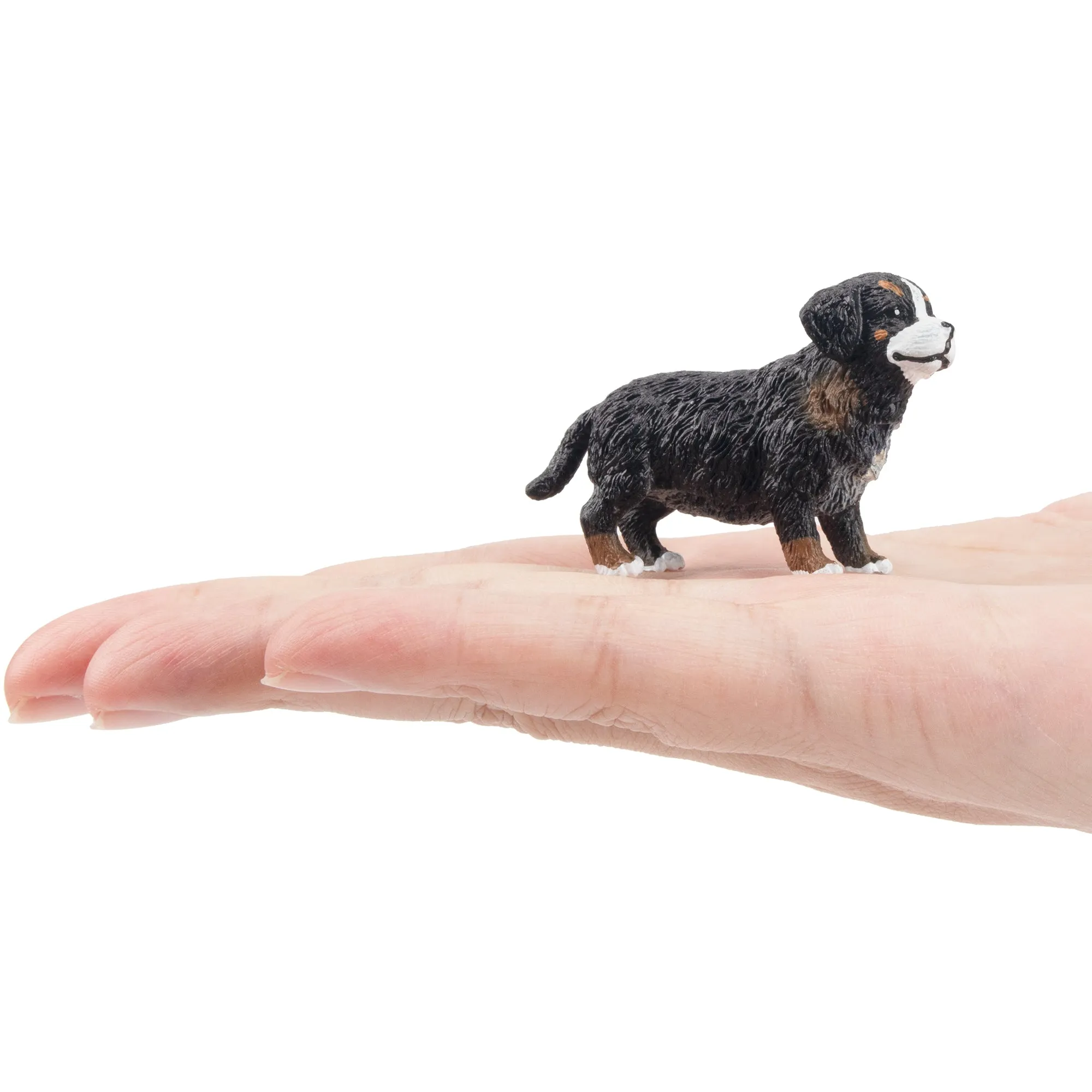 Toymany Mini Standing Bernese Mountain Dog Puppy Figurine Toy