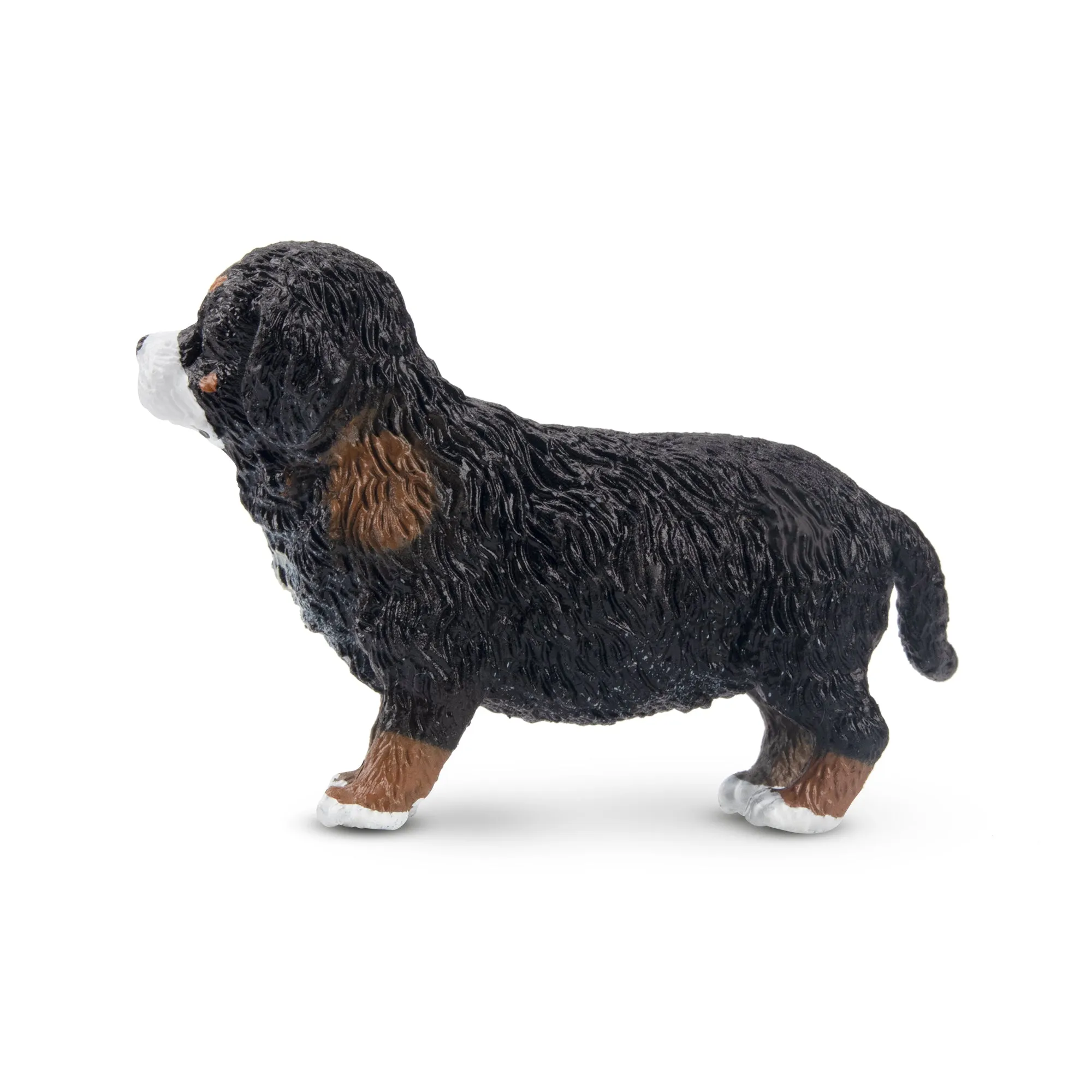 Toymany Mini Standing Bernese Mountain Dog Puppy Figurine Toy