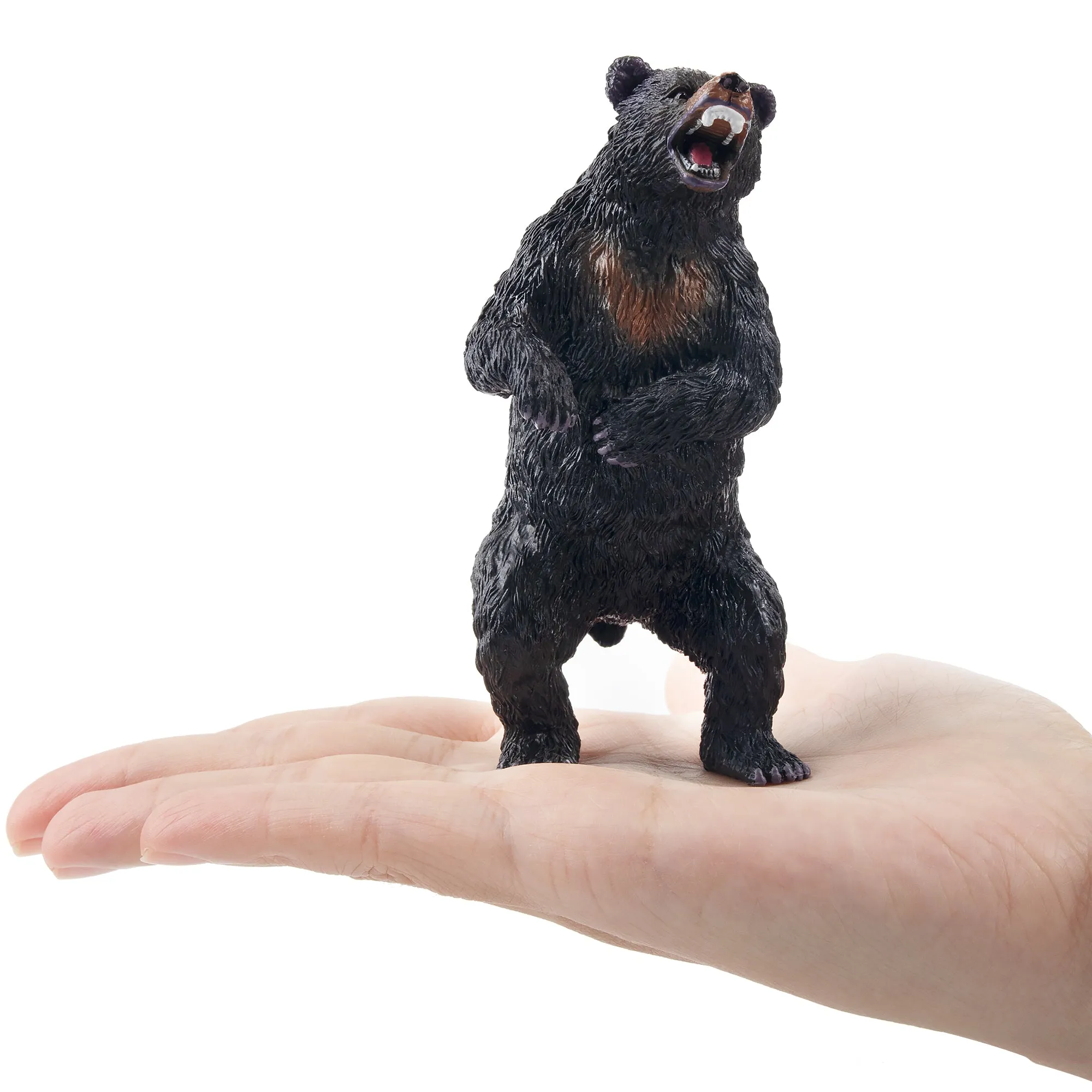 Toymany Standing Black Bear Figurine Toy