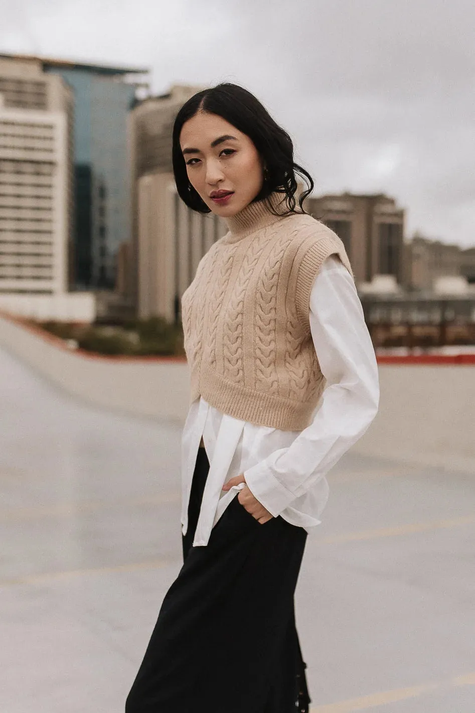 Trixie Mock Neck Sweater - FINAL SALE