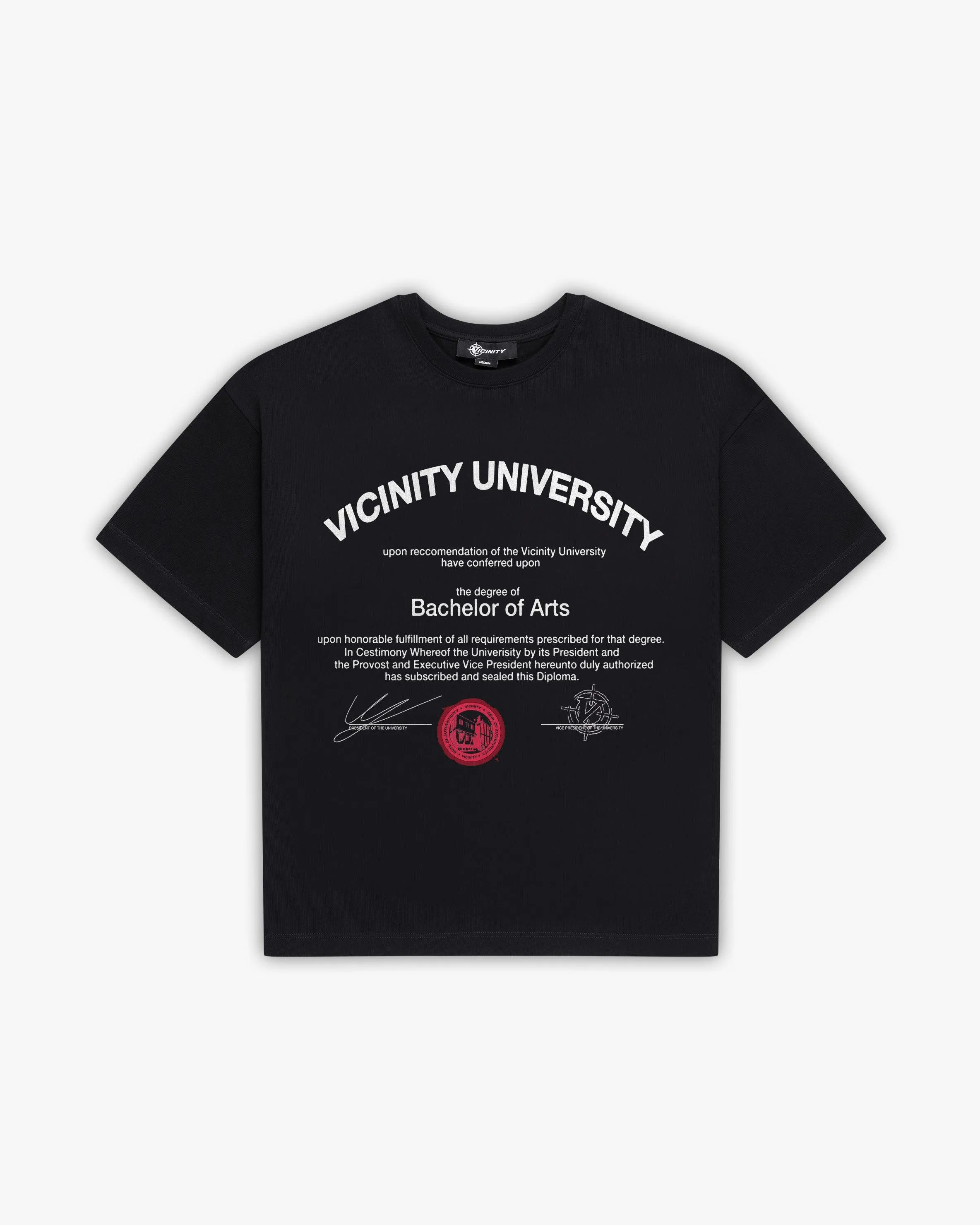 UNIVERSITY TEE BLACK