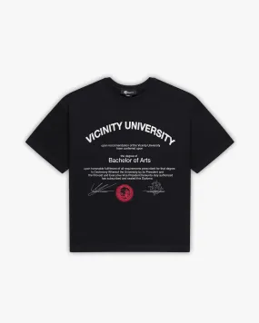 UNIVERSITY TEE BLACK