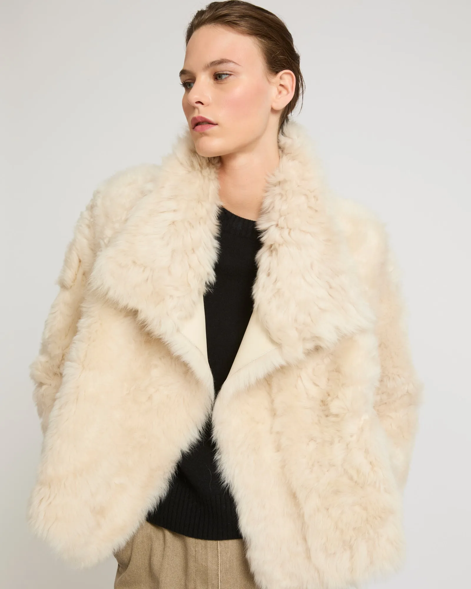 Veste courte en agneau de Toscane