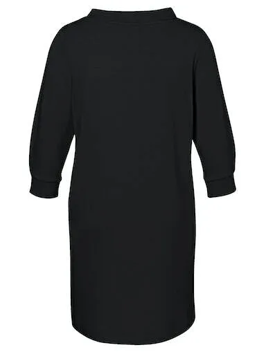 Via Appia Due Black Midi Dress