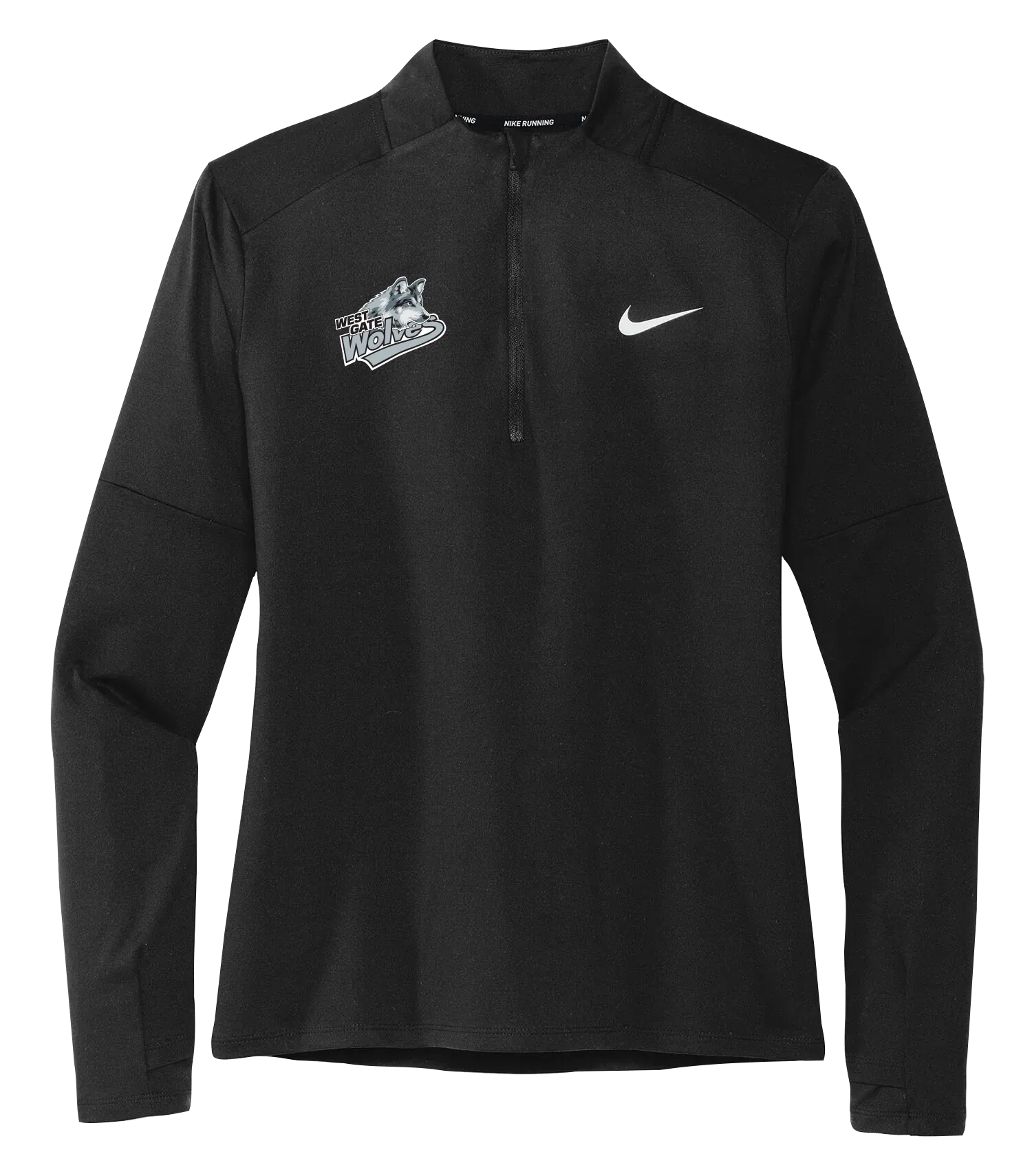 Wolves Staff Ladies Nike® Dri-Fit Half-Zip Sweater with Embroidered Logo