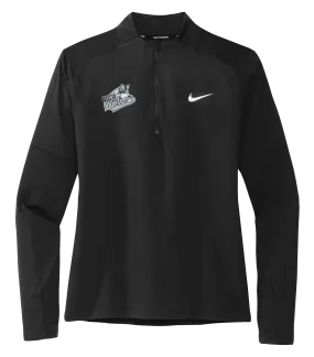 Wolves Staff Ladies Nike® Dri-Fit Half-Zip Sweater with Embroidered Logo